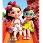 دفتر 40 برگ سیمی جلد نرم وزیری-طرح 10