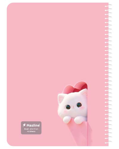 دفتر 40 برگ سیمی جلد نرم وزیری-طرح 23