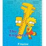 دفتر 100 برگ سیمی جلد نرم وزیری-طرح 10