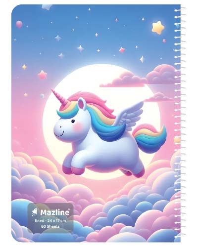 دفتر 60 برگ سیمی مجلد وزیری - طرح 10