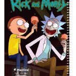 دفتر 60 برگ سیمی جلد نرم وزیری-طرح 11