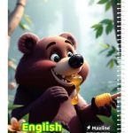 دفتر 40 برگ دو خط (زبان) سیمی جلد نرم وزیری - طرح 11