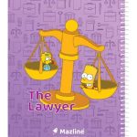 دفتر 100 برگ سیمی جلد نرم وزیری-طرح 11