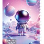 دفتر 80 برگ سیمی مجلد وزیری - طرح 11