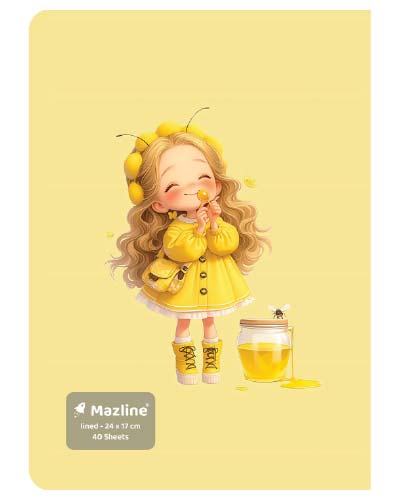 دفتر 40 برگ ته چسب وزیری - طرح 11