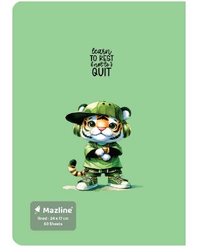 دفتر 60 برگ ته چسب وزیری - طرح 11