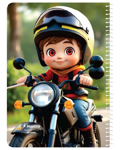 دفتر 40 برگ سیمی جلد نرم وزیری-طرح 11