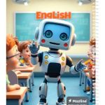 دفتر 40 برگ دو خط (زبان) سیمی جلد نرم وزیری - طرح 12