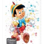 دفتر 60 برگ نقاشی سیمی جلد نرم وزیری - طرح 12