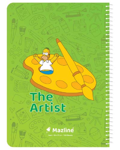 دفتر 100 برگ سیمی جلد نرم وزیری-طرح 12