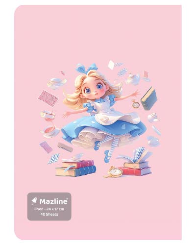 دفتر 40 برگ ته چسب وزیری - طرح 12