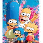 دفتر 80 برگ سیمی مجلد وزیری - طرح 13