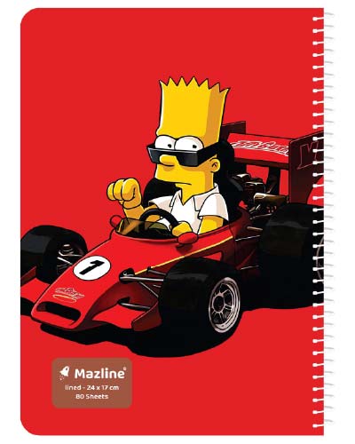 دفتر 80 برگ سیمی مجلد وزیری - طرح 15