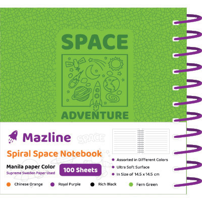 دفتر 100 برگ اسپیس سیمی ترمو خشتی - طرح 1