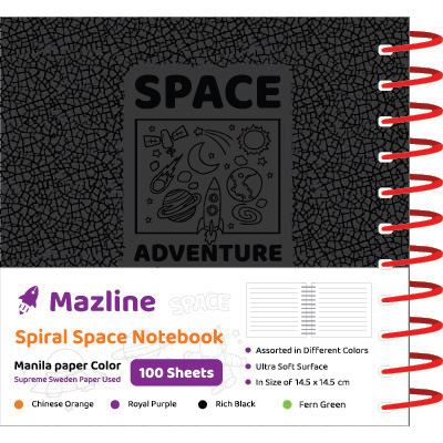 دفتر 100 برگ اسپیس سیمی ترمو خشتی - طرح 3