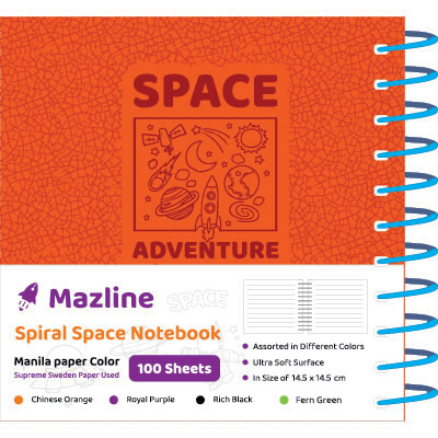 دفتر 100 برگ اسپیس سیمی ترمو خشتی - طرح 4