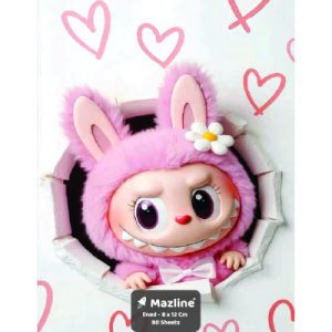 دفترچه یادداشت 80 برگ سیمی جلد نرم - طرح 4