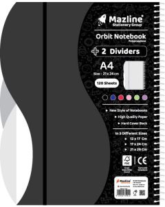 دفتر 120 برگ اُربیت سیمی جلد پ.پ رحلی - طرح 6