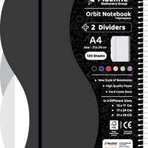 دفتر 120 برگ اُربیت سیمی جلد پ.پ رحلی - طرح 6