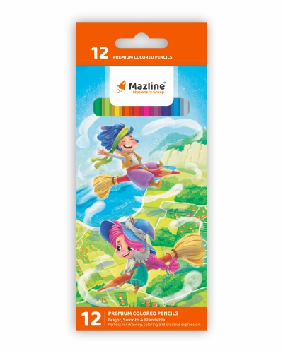 مداد رنگی 12 عددی - طرح 1