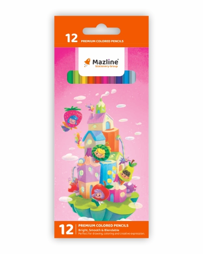 مداد رنگی 12 عددی - طرح 2